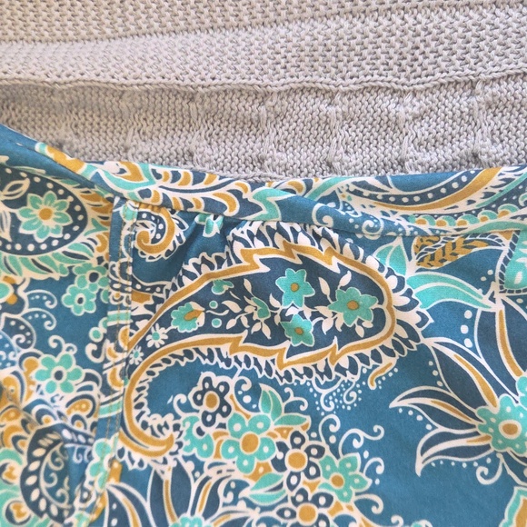 PrAna Breathe Paisley Faux Wrap Dress Size XL - Picture 5 of 8